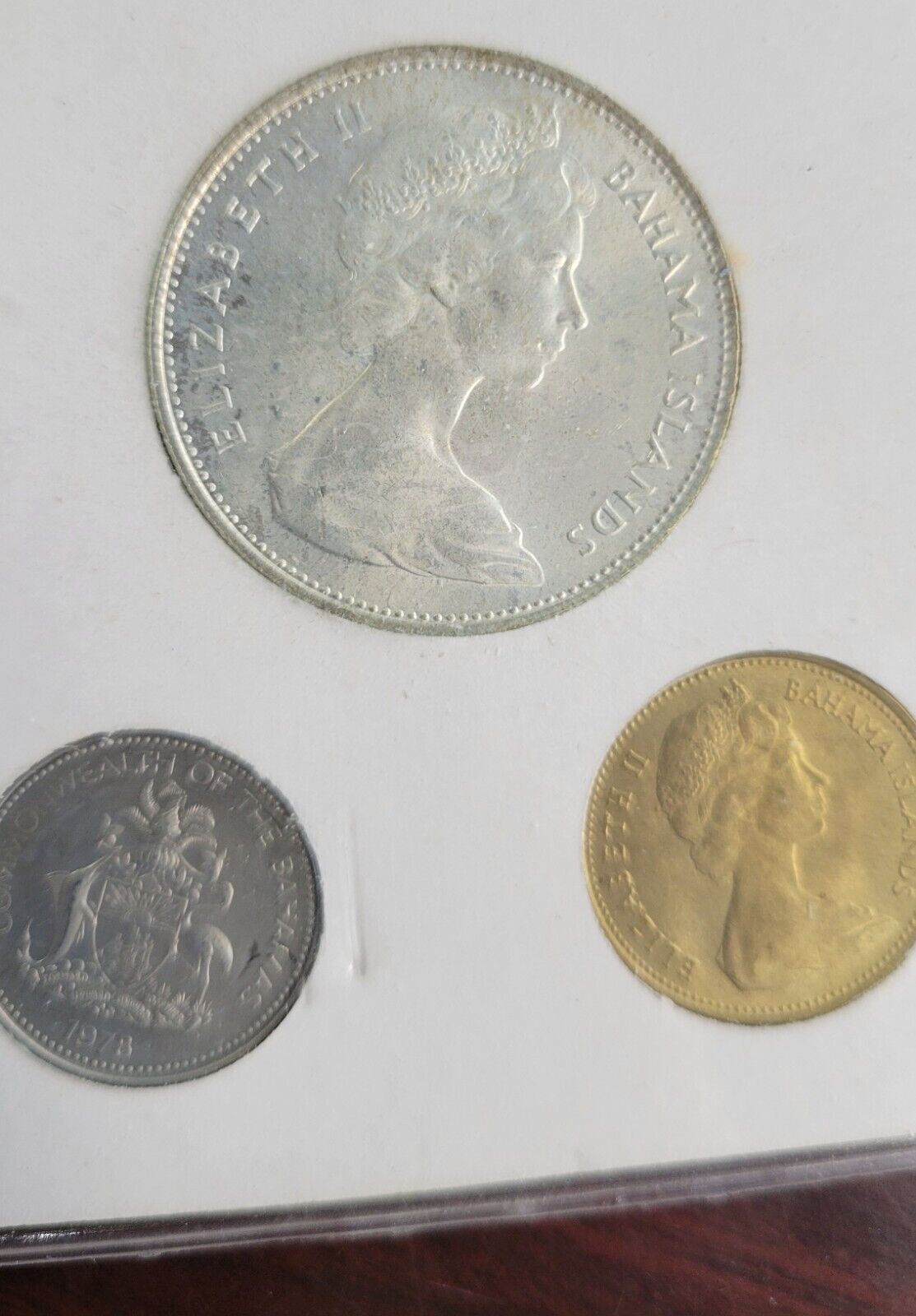 Bahamas 7 Coin Mint Set in Original Packaging Type Set 1966, 1969, 1976, 1978