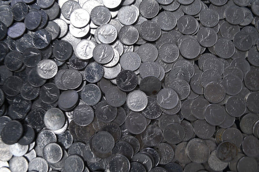 672pc France One Franc Coins Lot 1960-1992