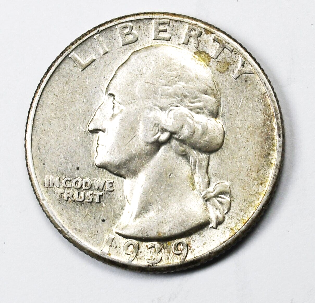 1939 D 25c Washington Silver Quarter Dollar Denver