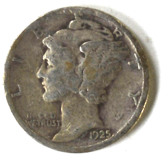 1925 S 10c Mercury Silver Dime Rare Ten Cents San Francisco