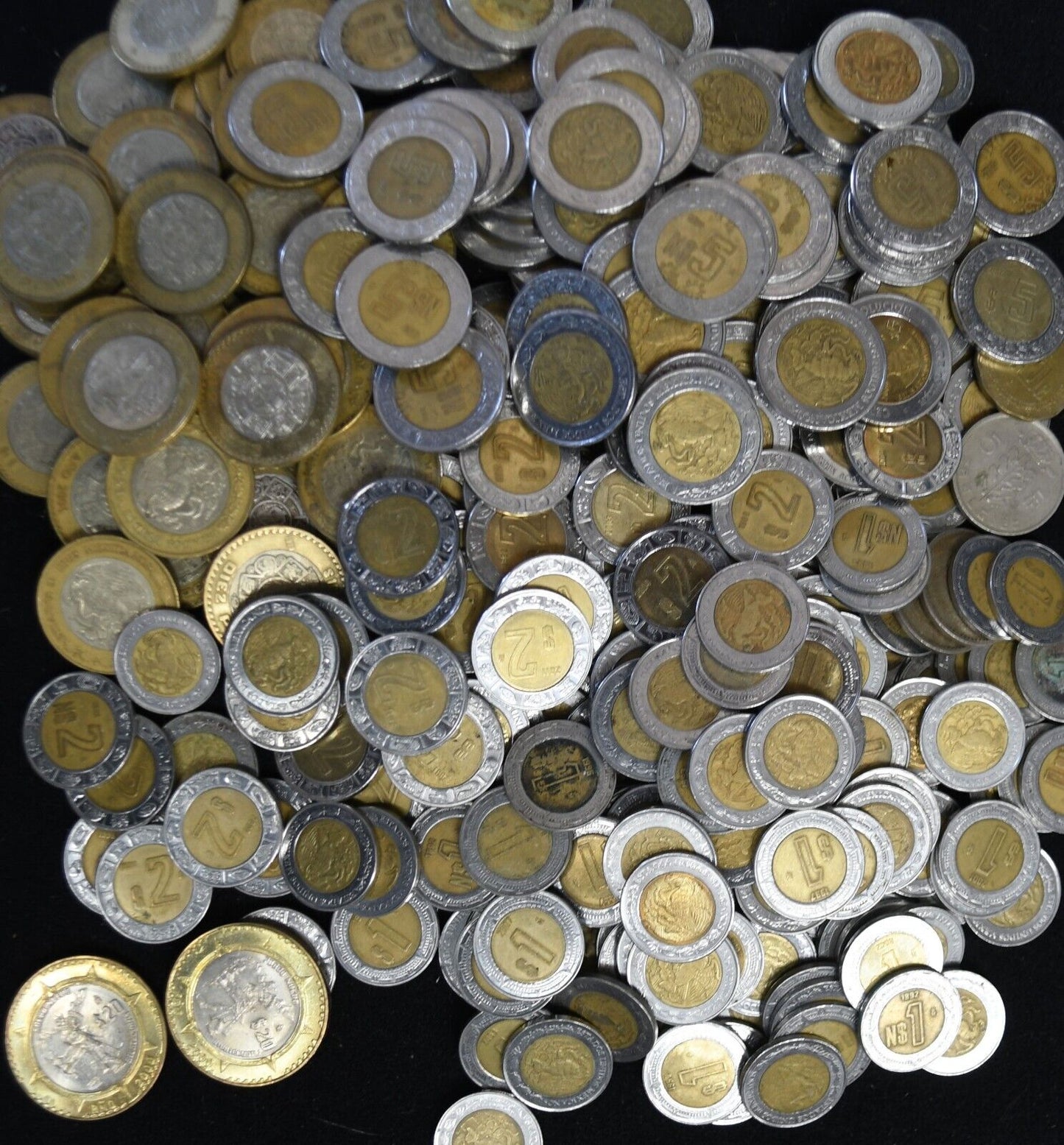 307pc Mexico Nuevos Pesos & Pesos 1 2 5 10 & 20    1094 Total   1992-2018