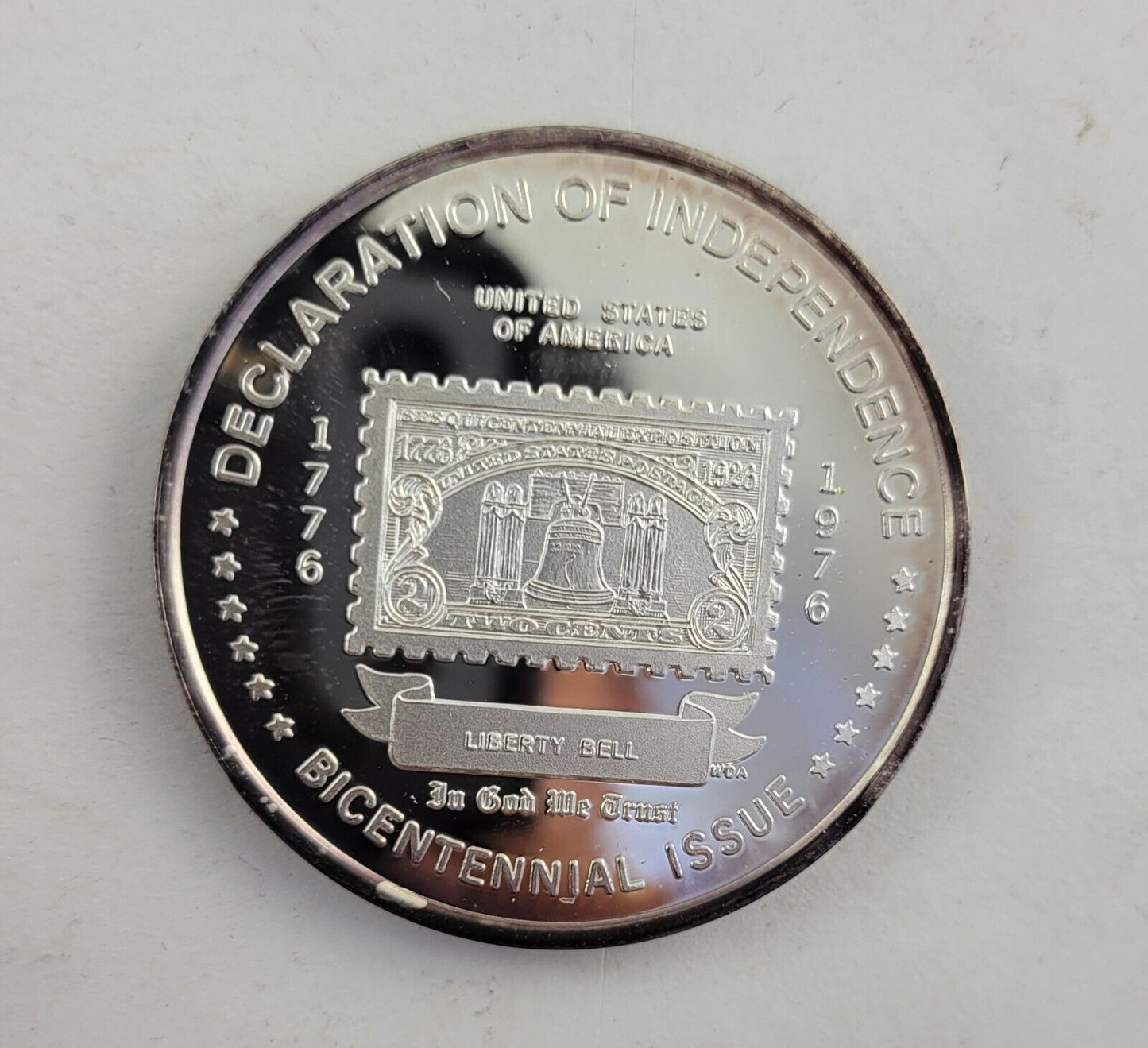 Liberty Bell .999 Silver Declaration Of Independence 1oz Fine Bicentennial Issue
