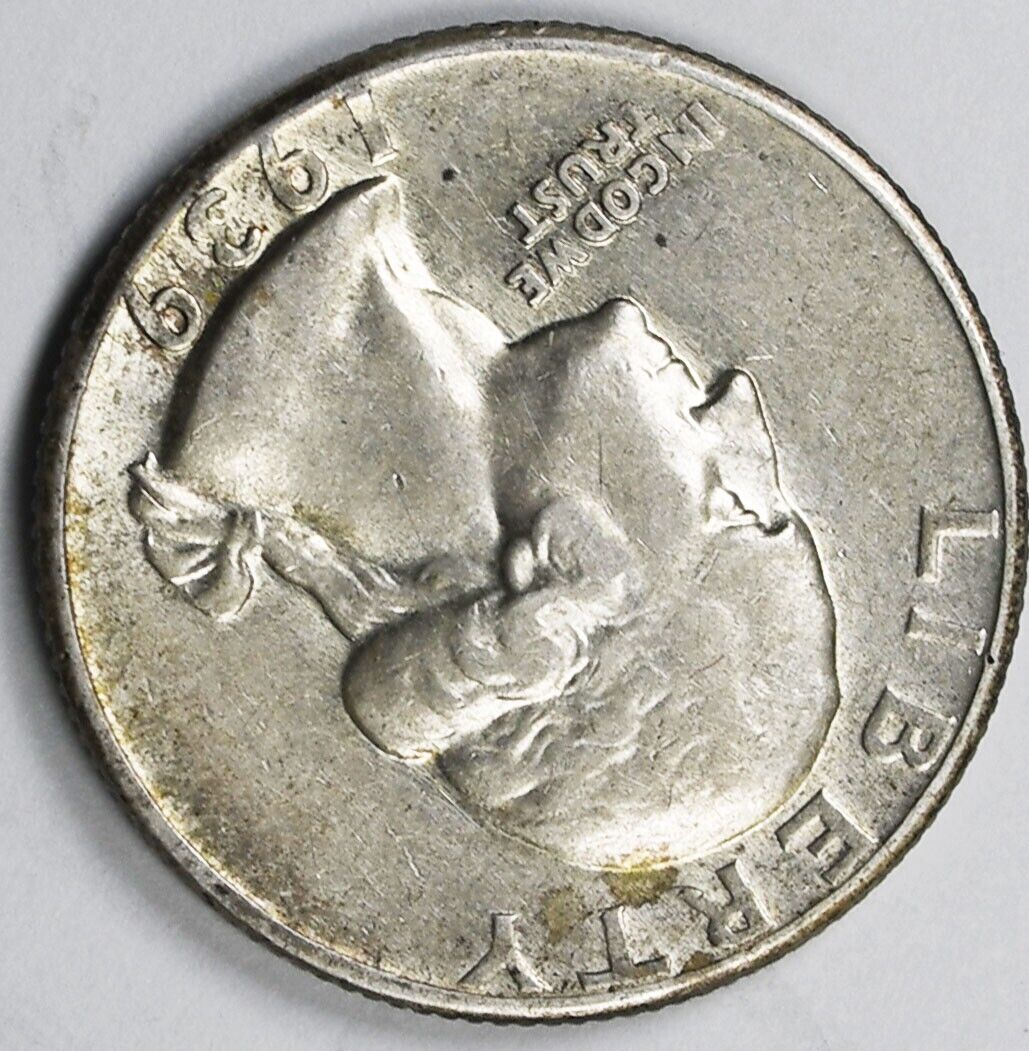 1939 D 25c Washington Silver Quarter Dollar Denver