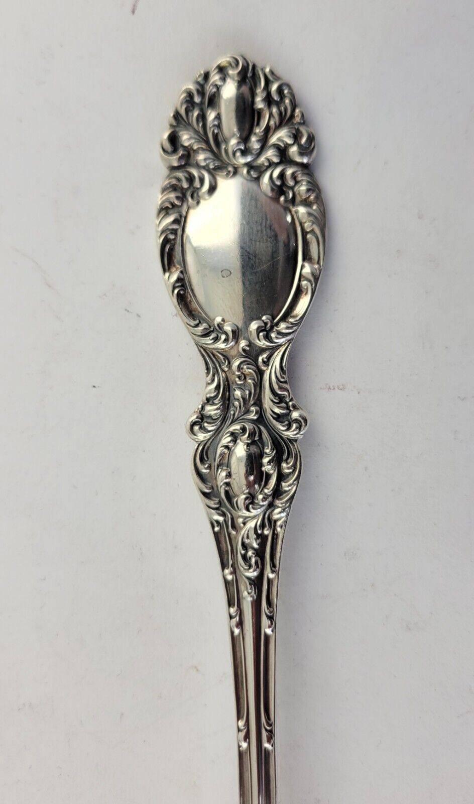 Lucerne by Wallace Sterling Silver 8 1/4" Slotted Solid Serving Spoon 1.9oz.