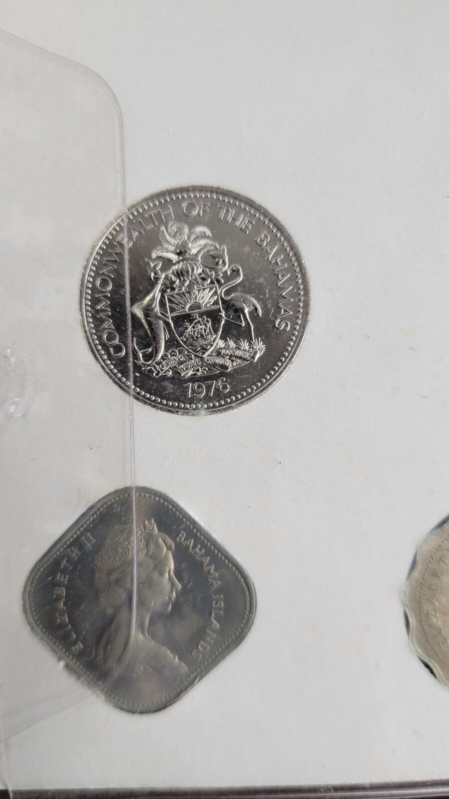 Bahamas 7 Coin Mint Set in Original Packaging Type Set 1966, 1969, 1976, 1978