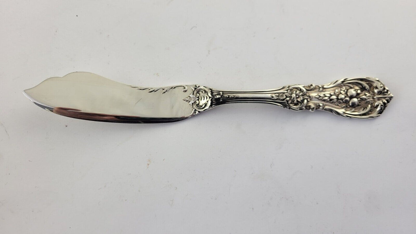 Reed & Barton Francis I  Sterling 7 1/8" Flat Handle Master Butter Knife 1.7oz.