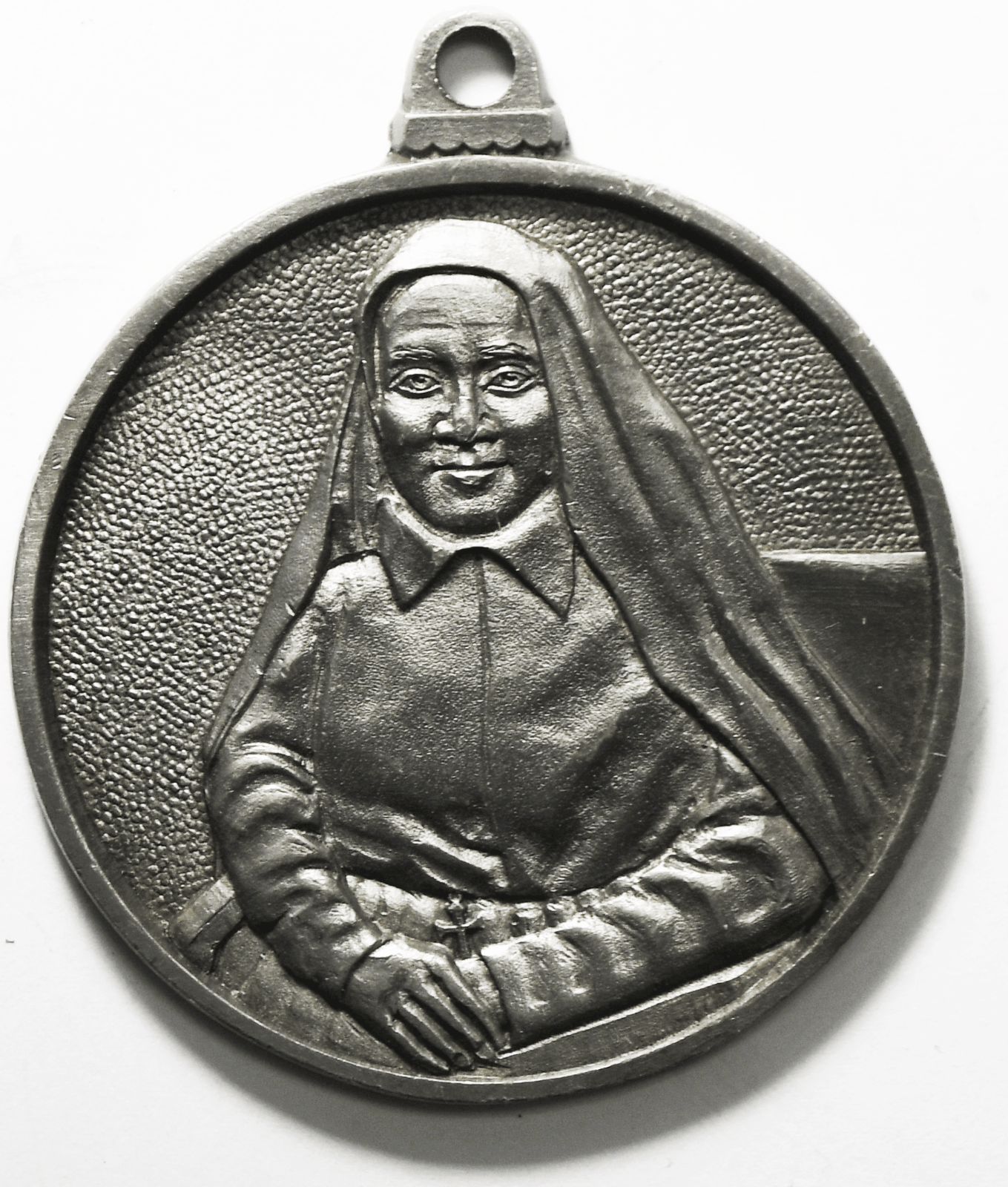 Blessed Christmas From Mother Cabrini Shrine 1994 Pewter Medal Ornament 2.5"