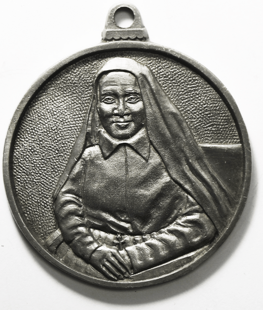 Blessed Christmas From Mother Cabrini Shrine 1994 Pewter Medal Ornament 2.5"