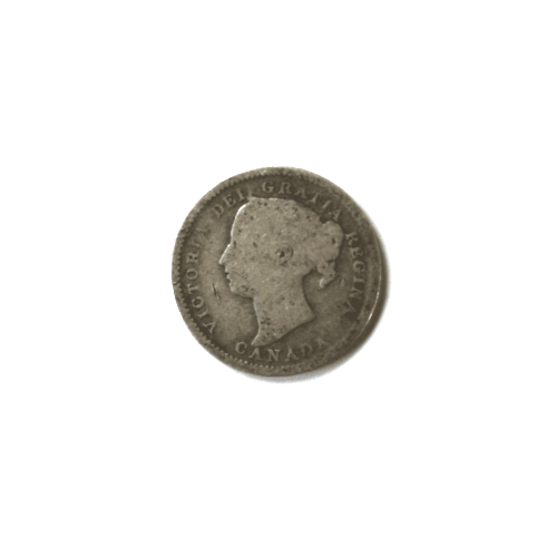 1891 Canada 10c Ten Cents Silver Coin Dime KM# 10