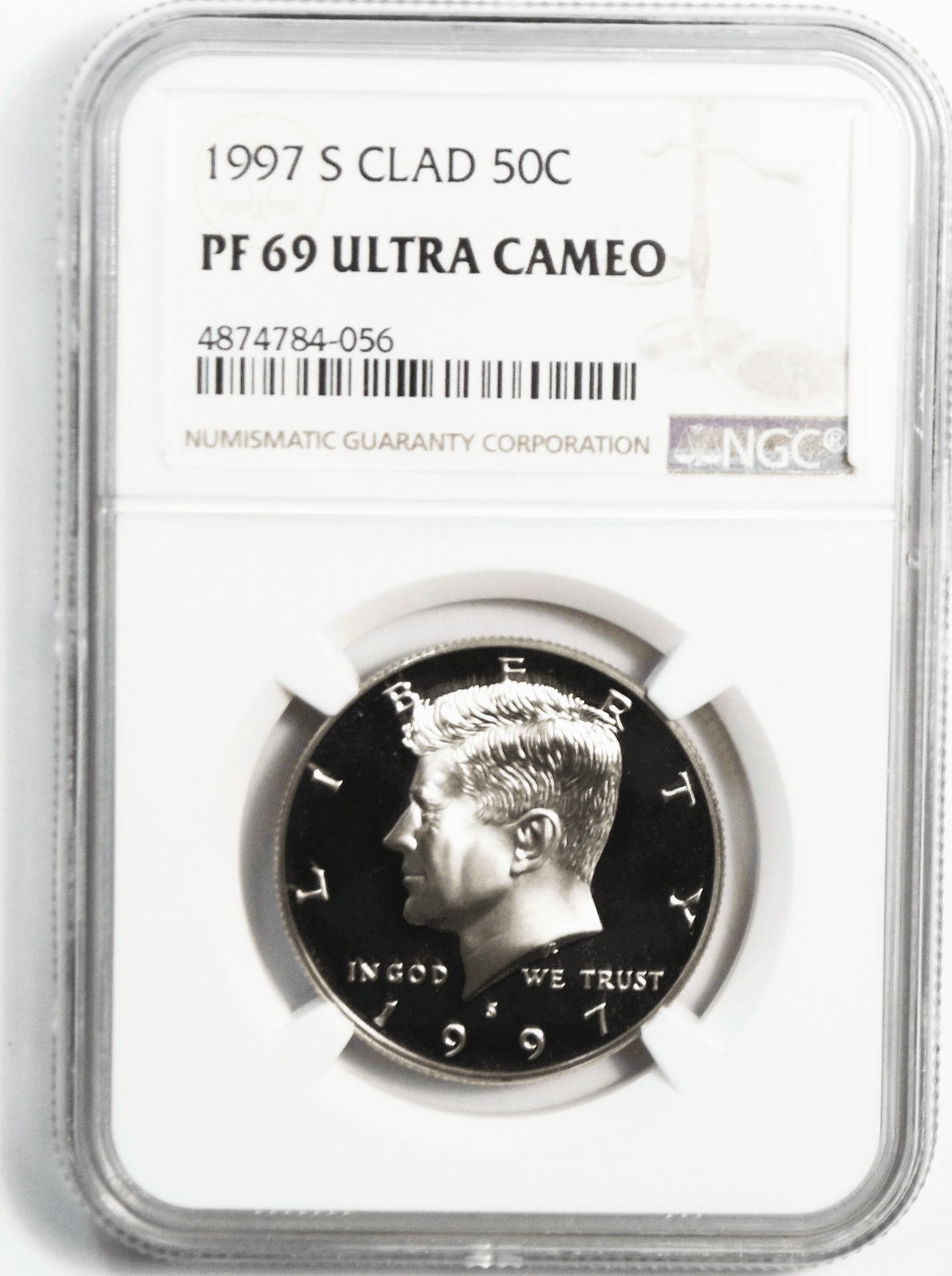 1997 S 50c Kennedy Half Dollar NGC PF69 Ultra Cameo Proof San Francisco