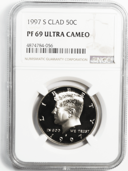 1997 S 50c Kennedy Half Dollar NGC PF69 Ultra Cameo Proof San Francisco