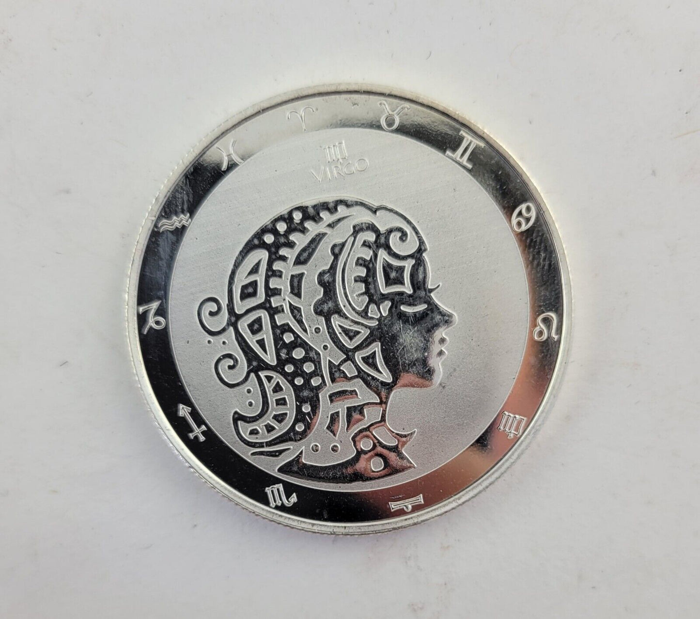 2022 Tokelau $5 Virgo Zodiac Symbol 1oz .999 Fine Silver Astrology Coin
