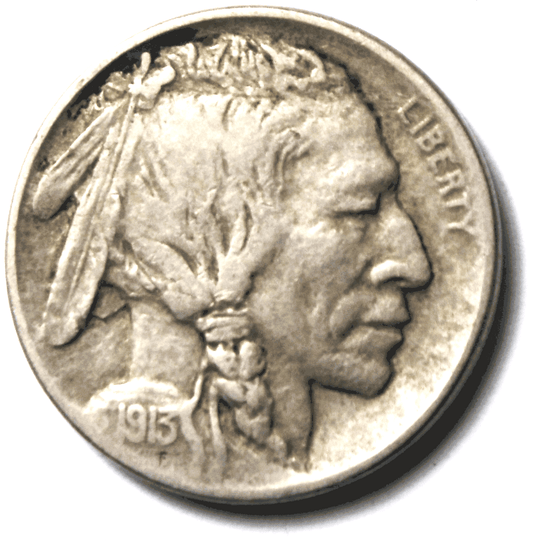 1913 D 5c Buffalo Nickel Five Cents Denver Type 1