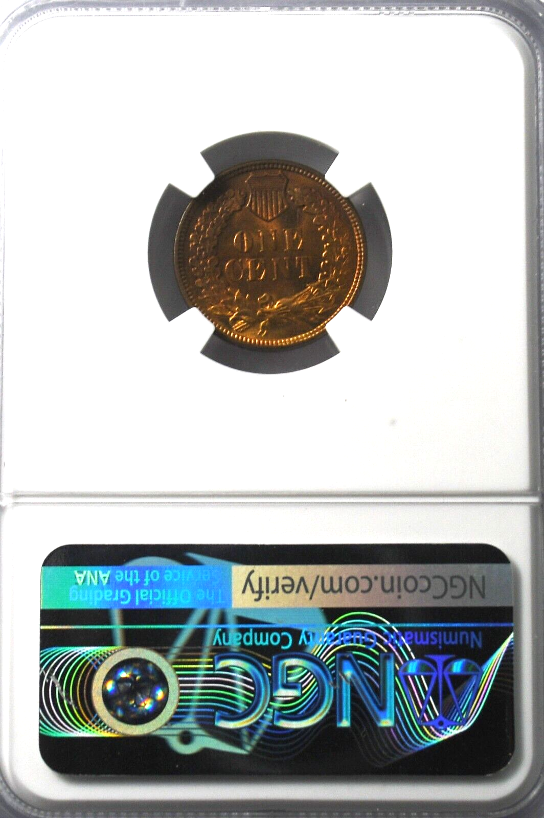 1909 1c Indian Head Penny One Cent Rare Philadelphia NGC MS64 RB
