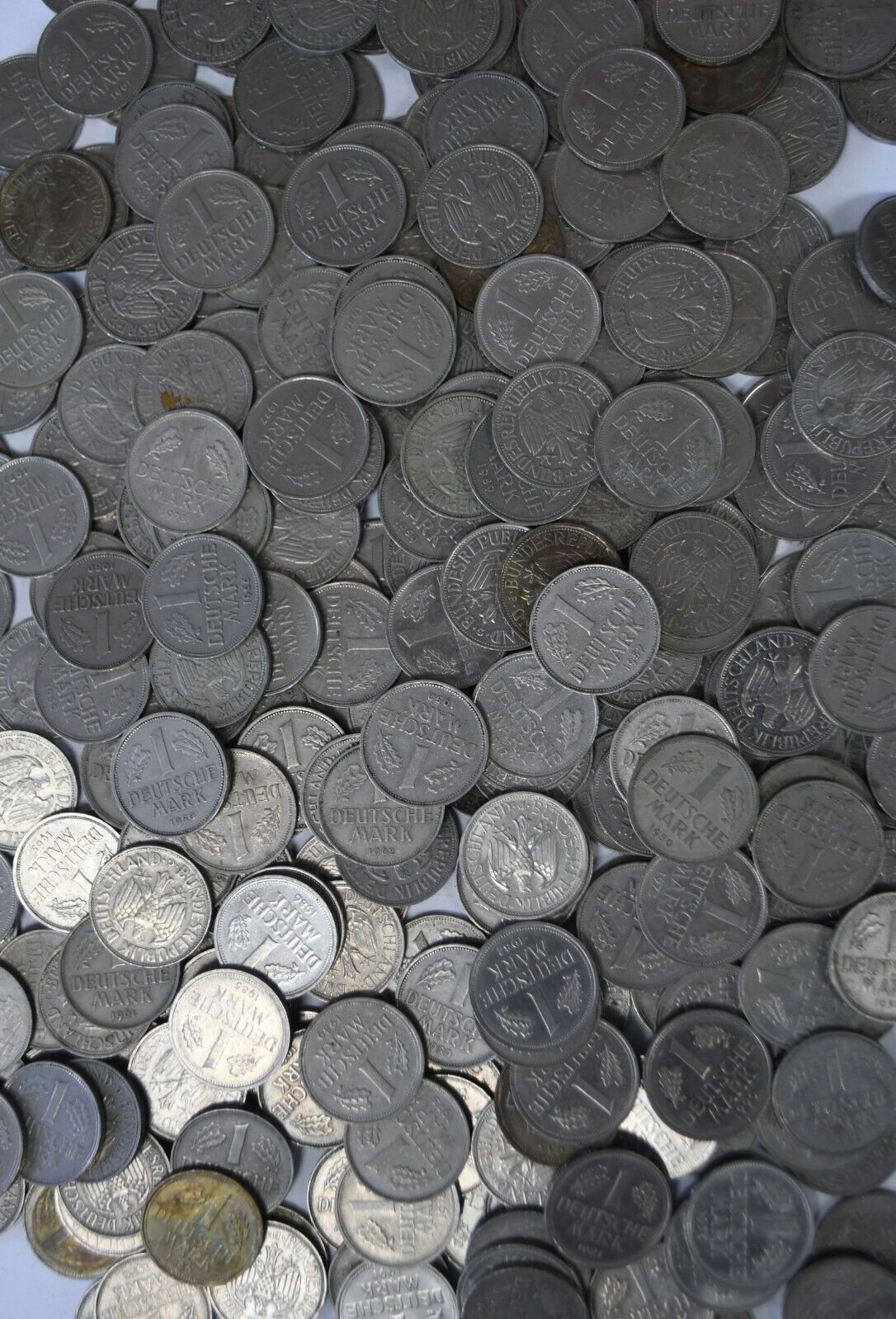 300pc Germany Federal Republic 1 One Mark Coin Lot KM#110  1950-1991