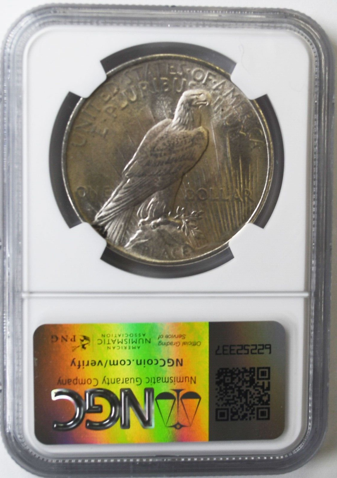 1922 $1 Peace Silver One Dollar US NGC MS62 Philadelphia