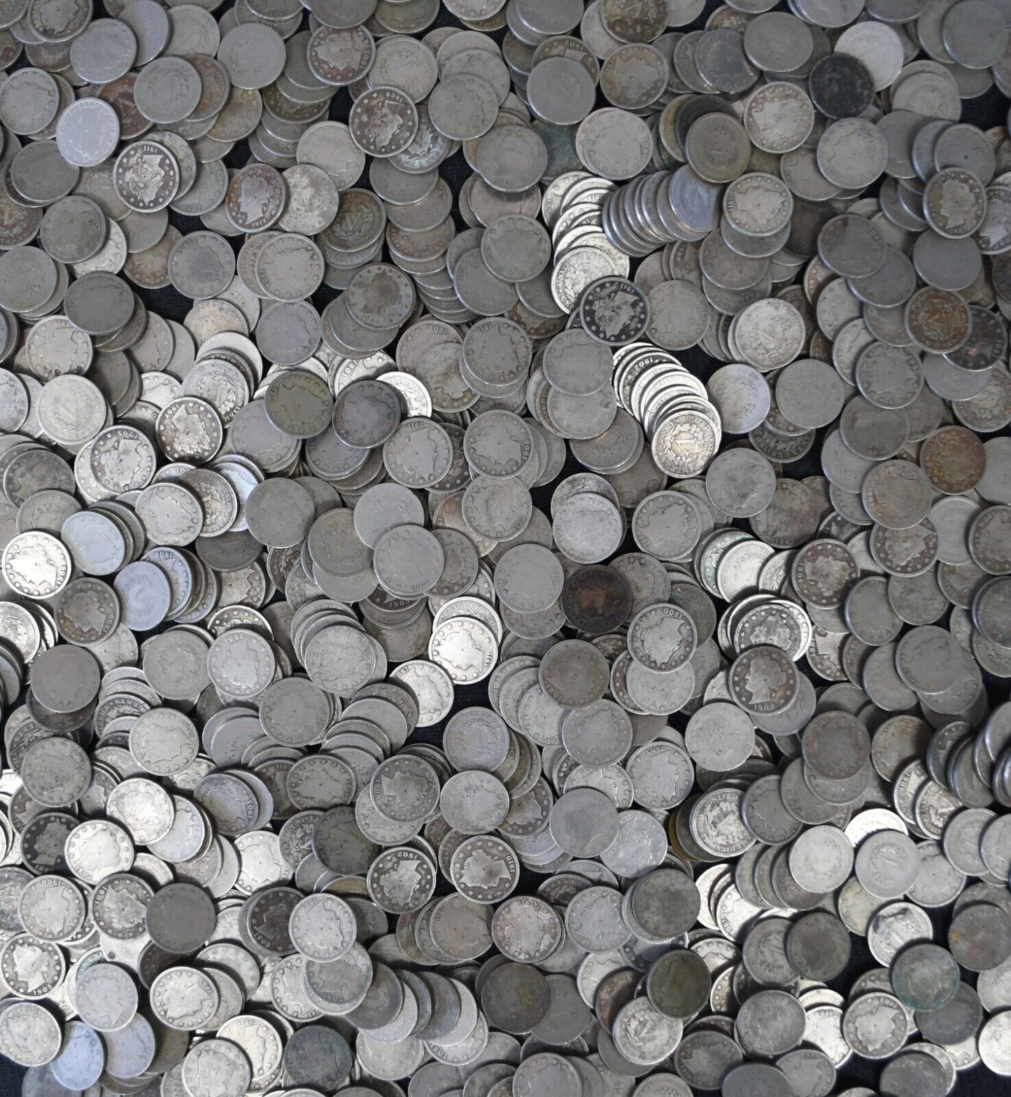 1000pc 5c V Liberty Nickel Five Cents US Common Date Bag of 1,000