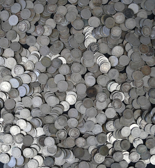 1000pc 5c V Liberty Nickel Five Cents US Common Date Bag of 1,000