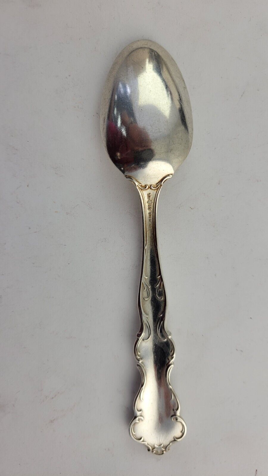 January Aquarius Snow Drop Sterling  Silver 5 7/8" Souvenir Spoon .84oz. Wallace