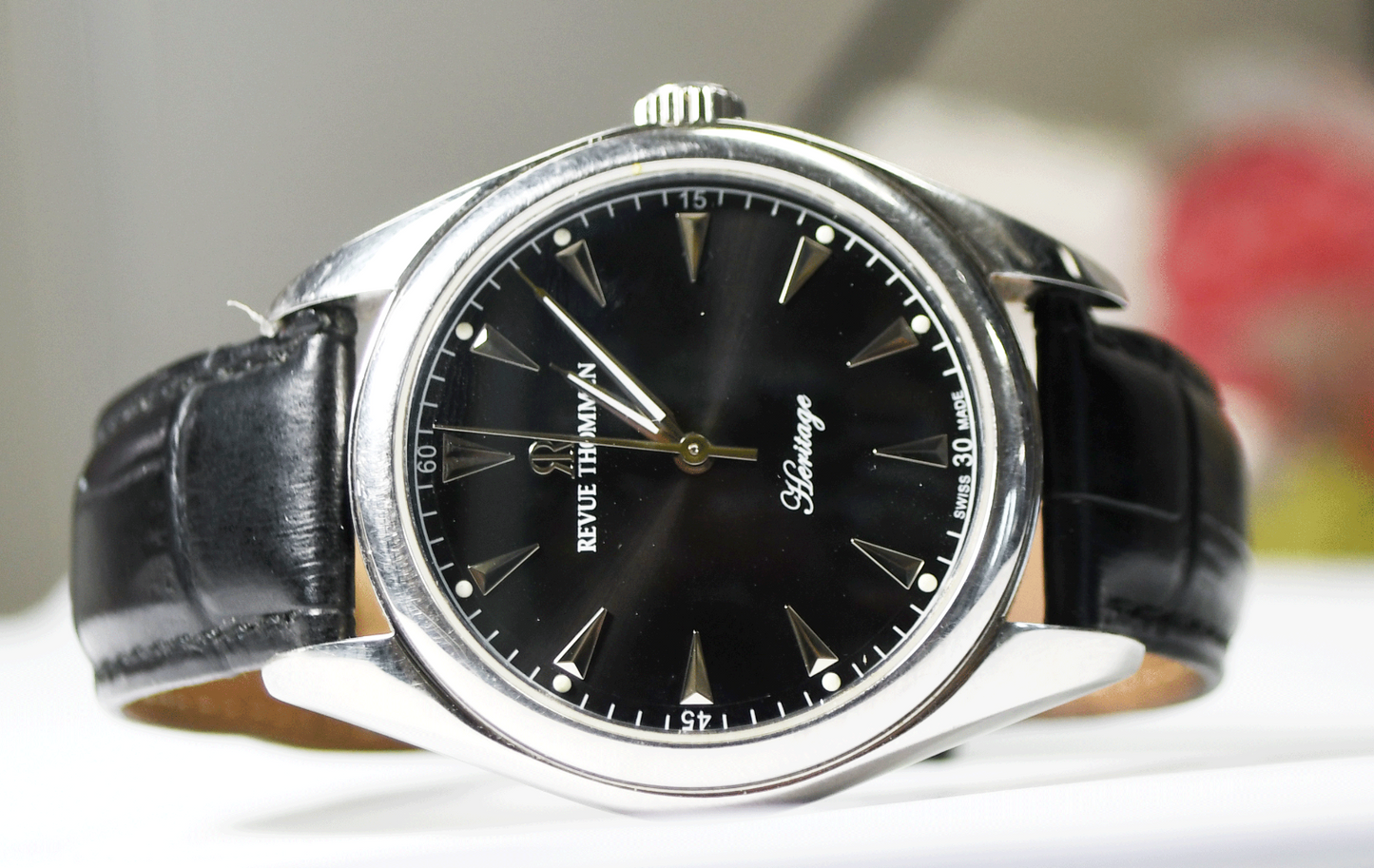 Men's Revue Thommen 27J Swiss Automatic 50m  21010 2DT  41mm Stainless