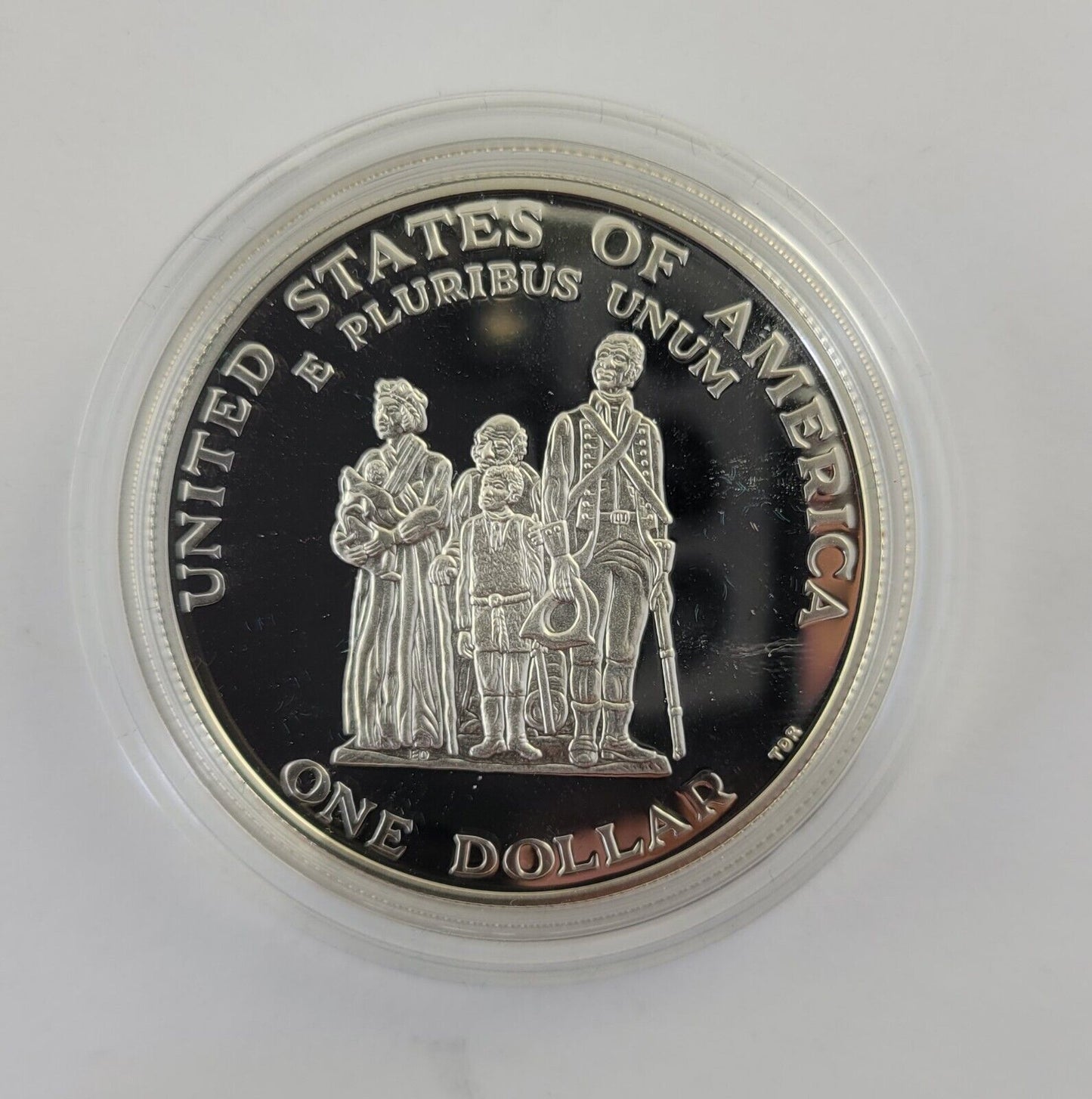 1998 S Black Revolutionary War Patriots Commemorative Silver Dollar Proof Coin