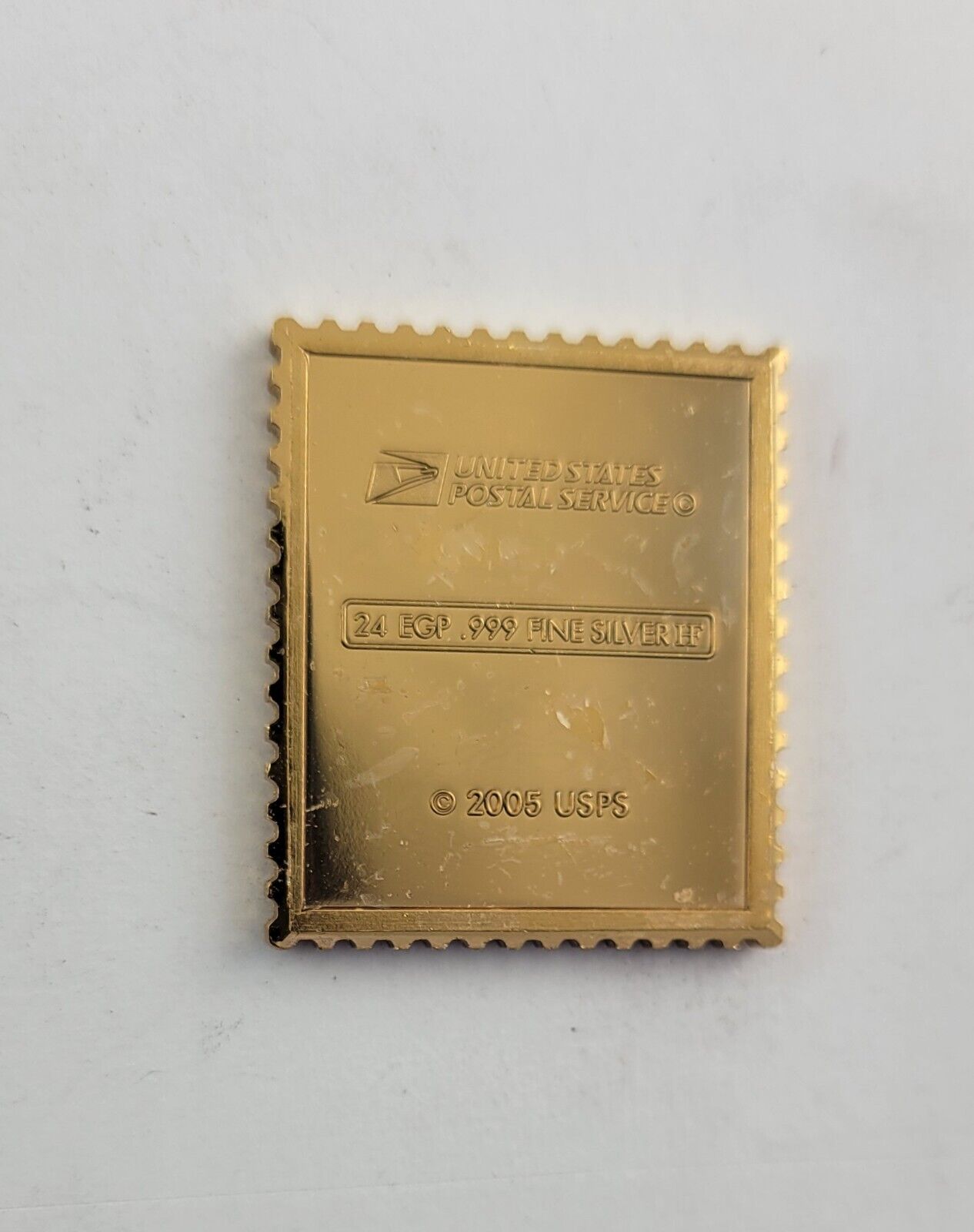 USPS United We Stand .999 Fine Silver Gold Plated Stamp James Monroe .35oz.