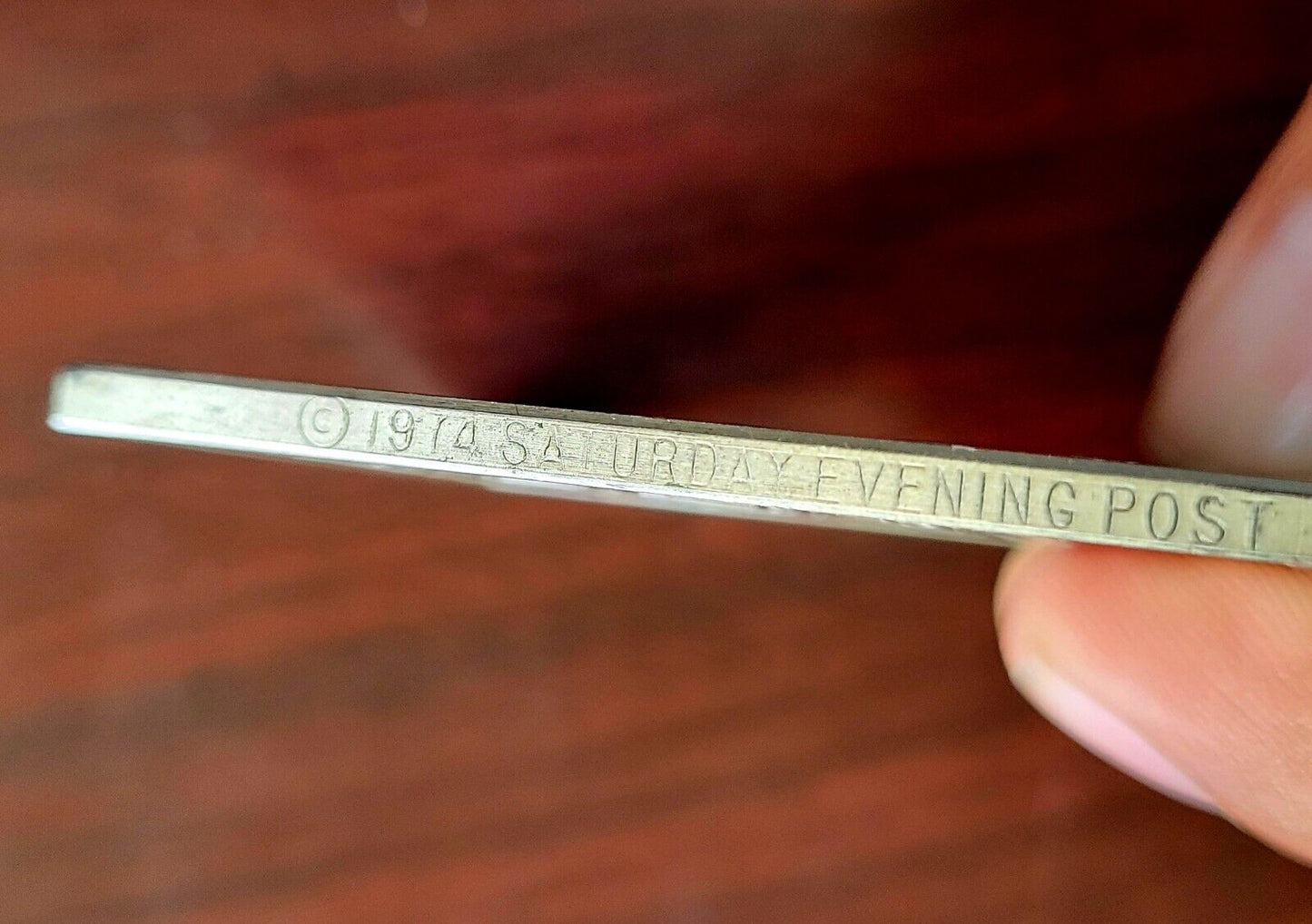 1974 Hamilton Mint Saturday Evening Post Freedom from Want Silver 1000 grains