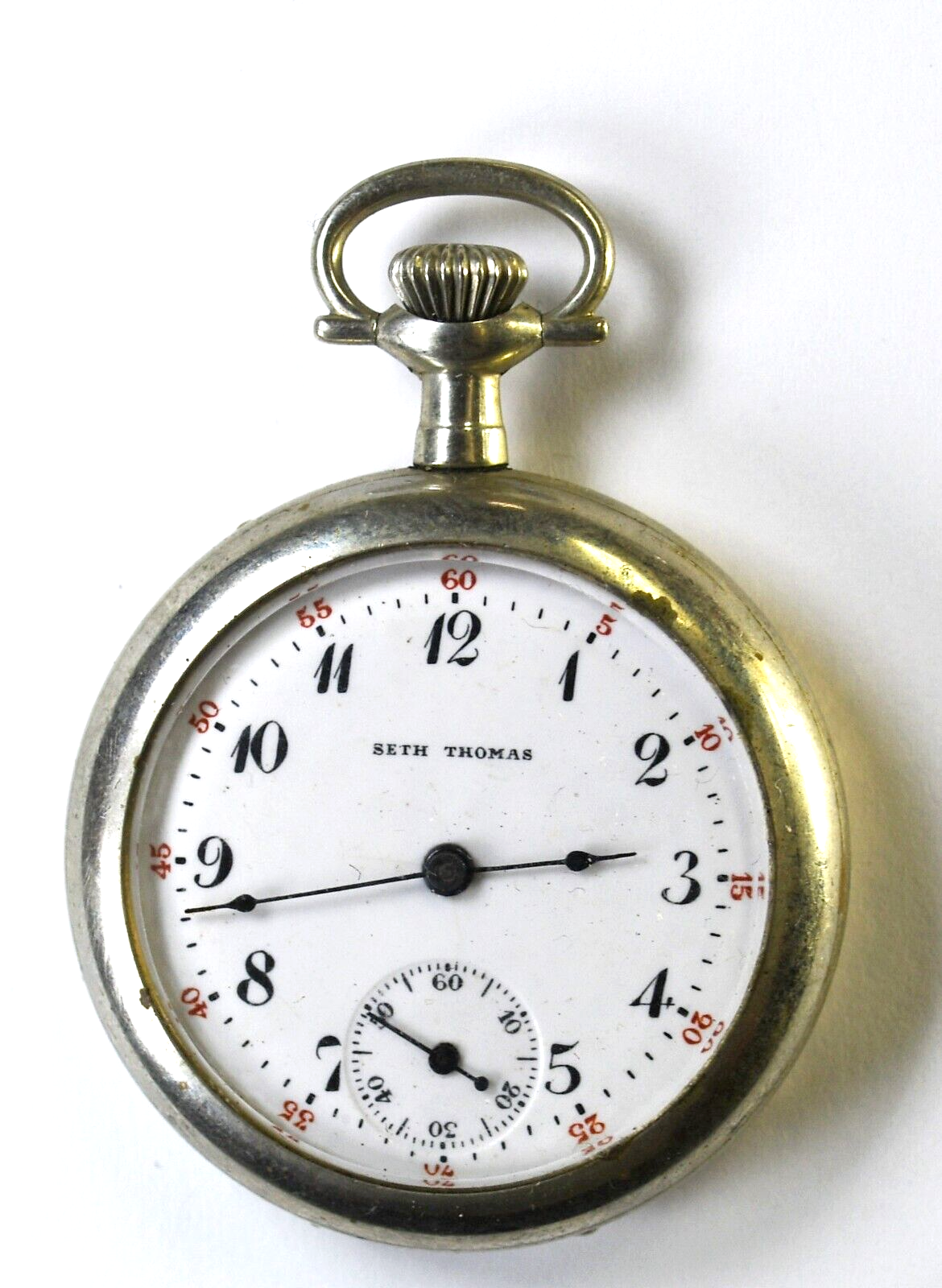 1913 Seth Thomas Size 6 Open Face Centennial Pocket Watch