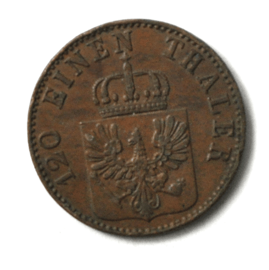 1854 A German States Prussia 3 Three Pfennig KM# 453
