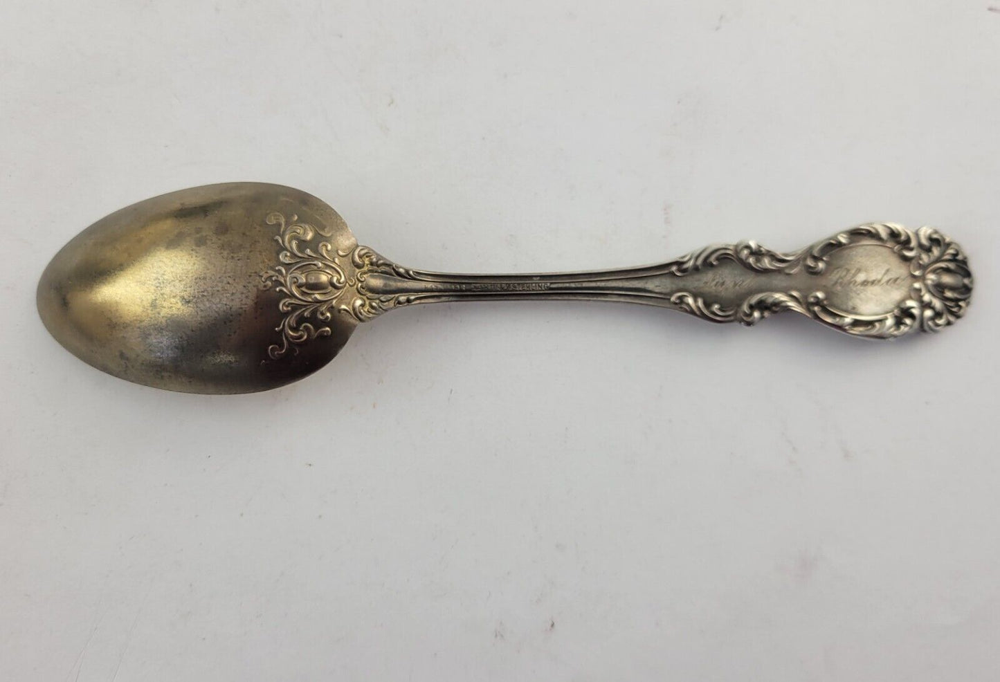 1900 Kansas City Missouri Sterling 5 7/8" Souvenir Spoon w/Goldwash Bowl. 67oz.