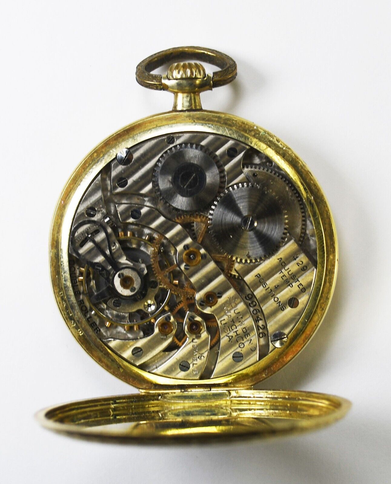 1921 South Bend Pocket Watch Size 12 Open Face 14k Gold Filled 429 19J
