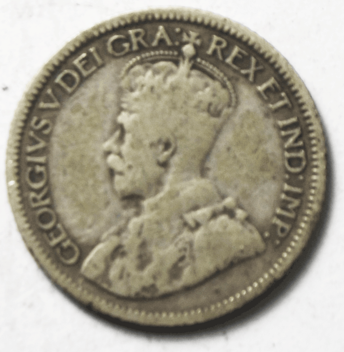 1935 Canada 10c Ten Cents Silver Coin Dime KM# 23a