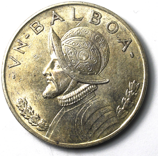 1947 Panama Balboa Silver Coin KM# 13
