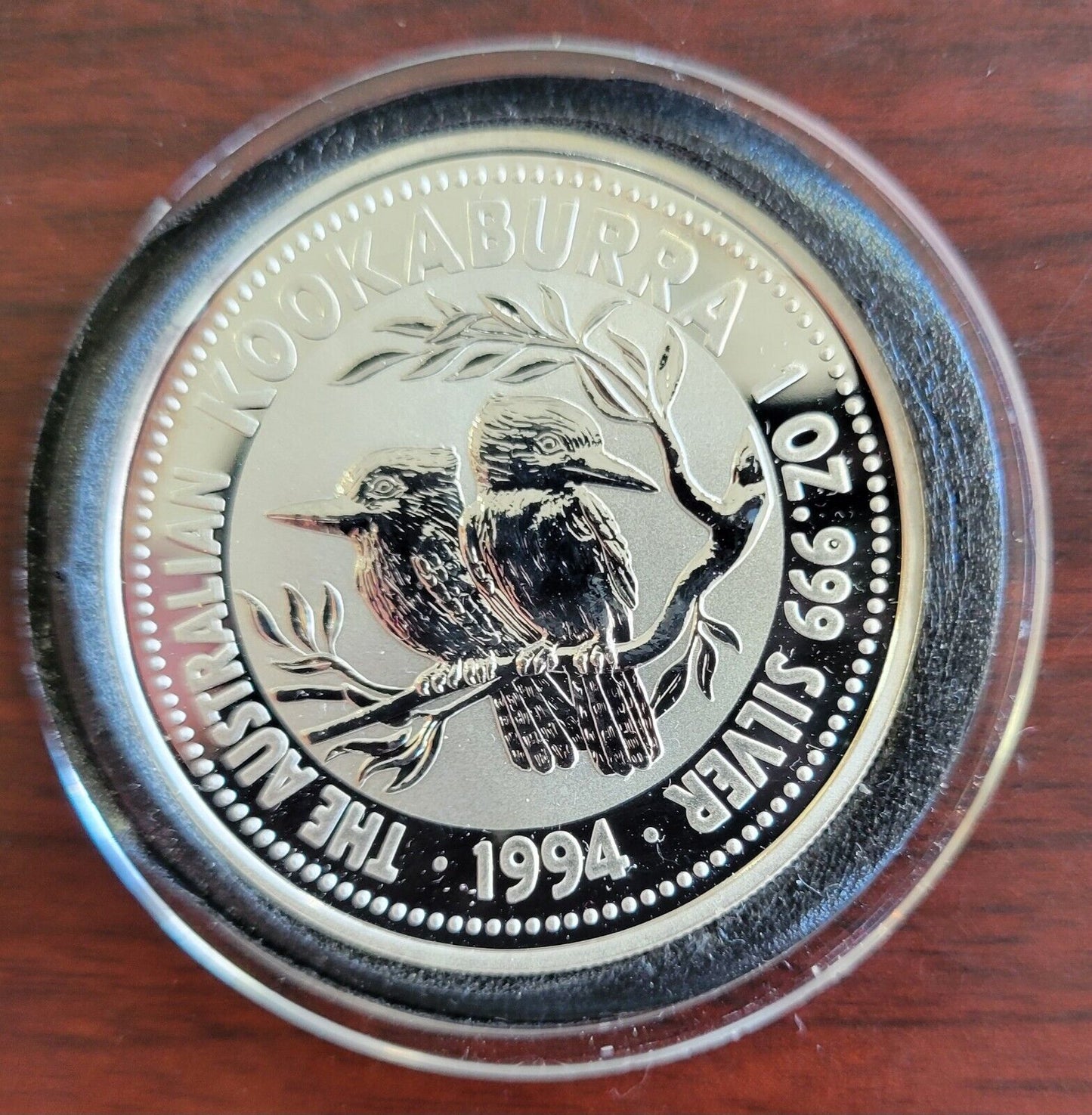 1994 Australian Kookaburra 1oz. Silver .999 Fine Dollar Coin