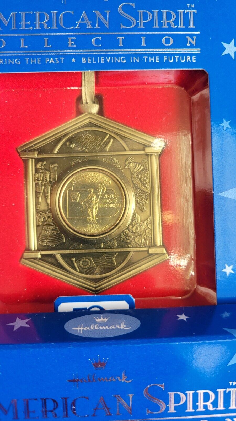 6pc. Hallmark American Spirit Collection Coin Ornament State Quarters Sacagawea