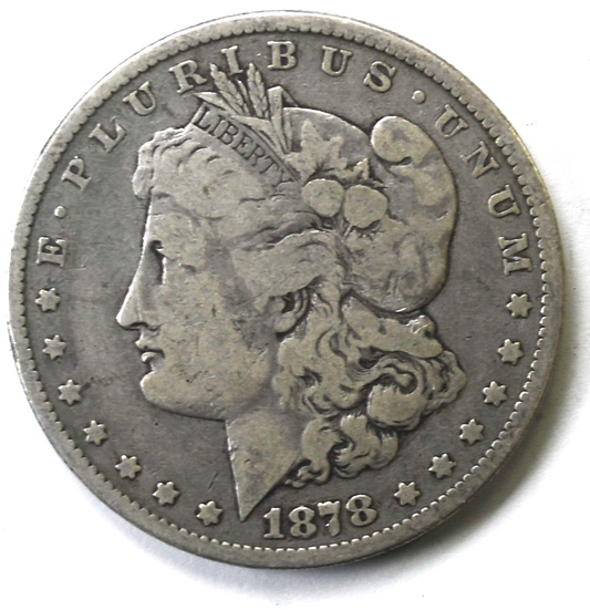 1878 $1 Morgan Silver One Dollar Philadelphia Rare 8TF VAM 14.15