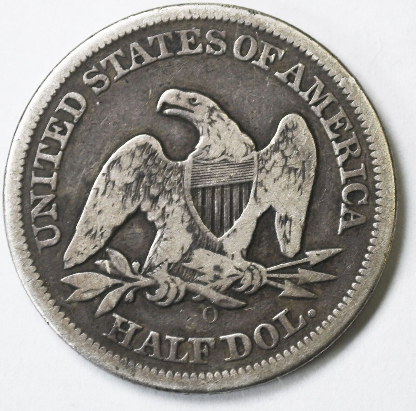1850 O 50c Seated Liberty Silver Half Dollar Fifty Cents New Orleans