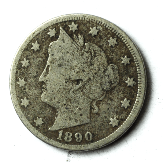 1890 5c V Liberty Nickel Five Cents US Philadelphia
