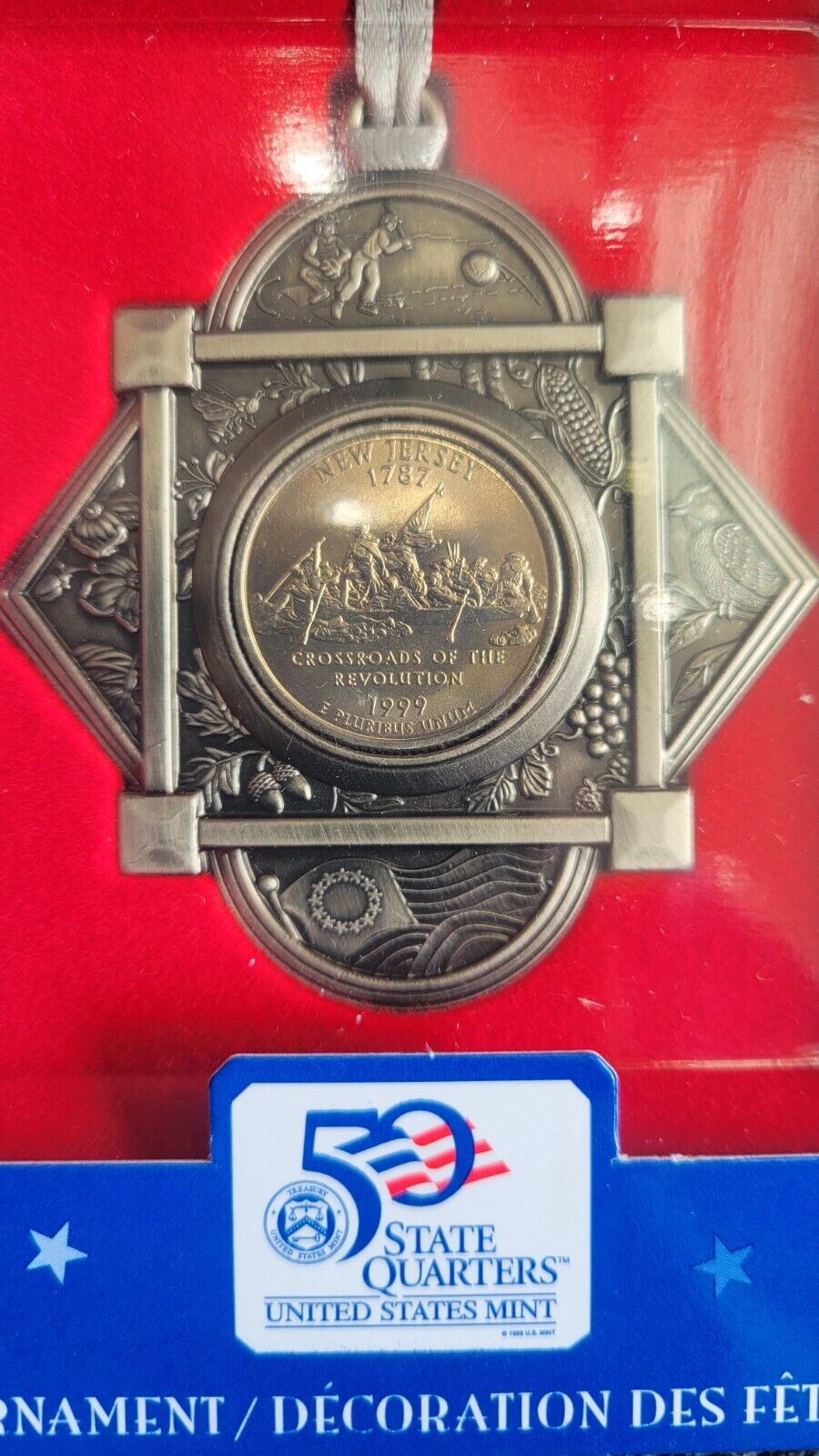 6pc. Hallmark American Spirit Collection Coin Ornament State Quarters Sacagawea