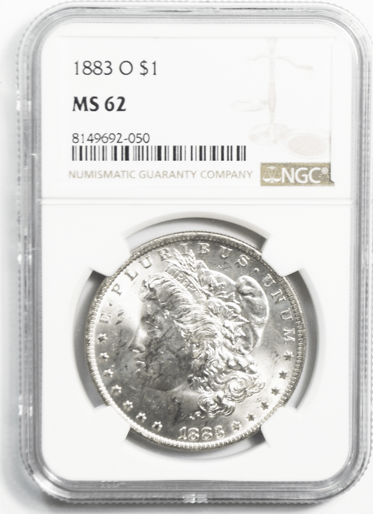 1883 O $1 Morgan Silver Dollar MS62 NGC Uncirculated New Orleans