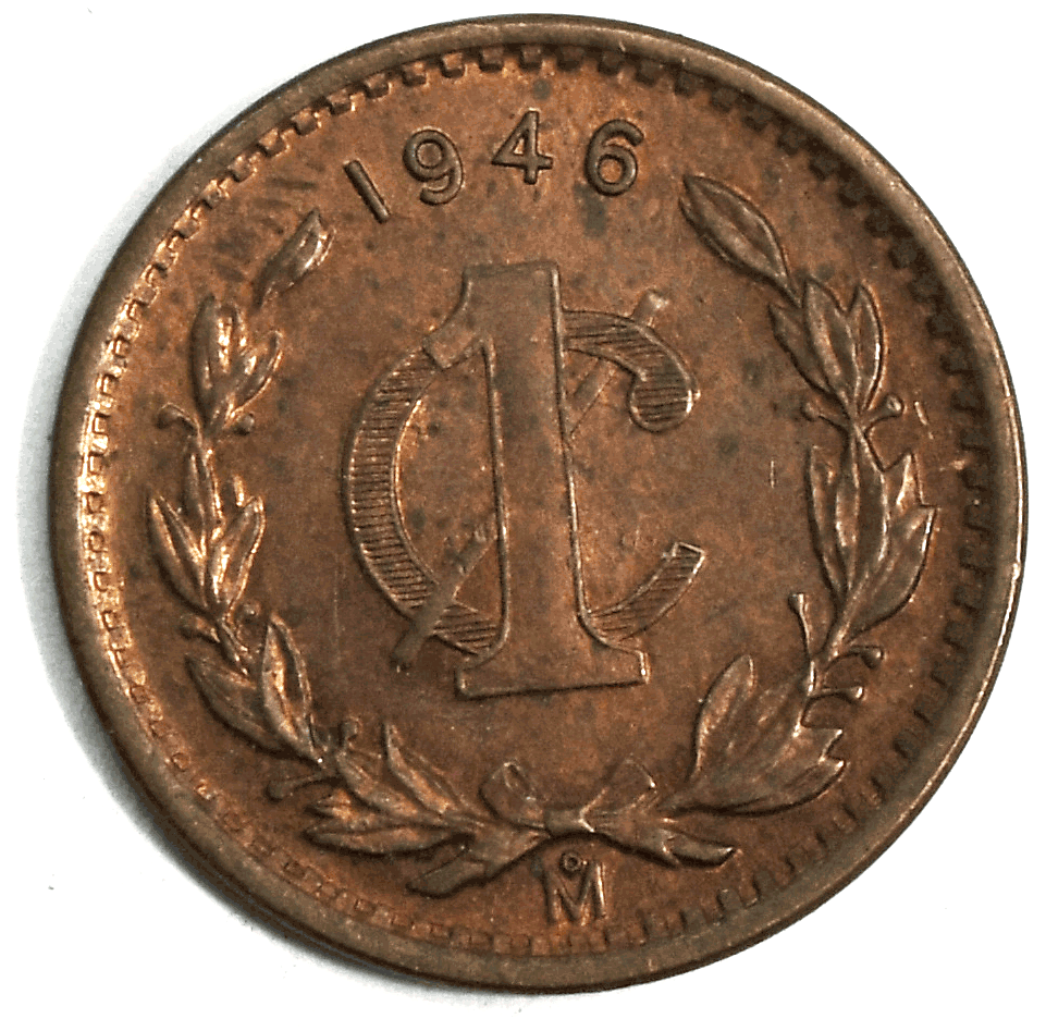 1946 Mexico Estados Unidos Mexicanos 5 Centavos KM# 415