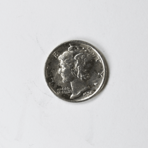 1924 10c Mercury Silver Dime Rare Ten Cents Philadelphia