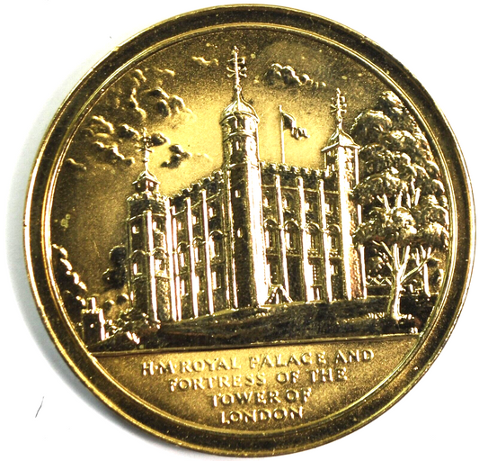 1952 1977 GEP HM Royal Palace Fortress Tower of London Medal 51mm