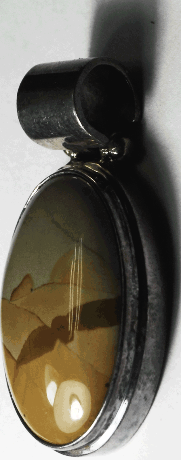 Sterling Silver Exex Claudia Agudelo Jasper Pendant 44mm x 25mm