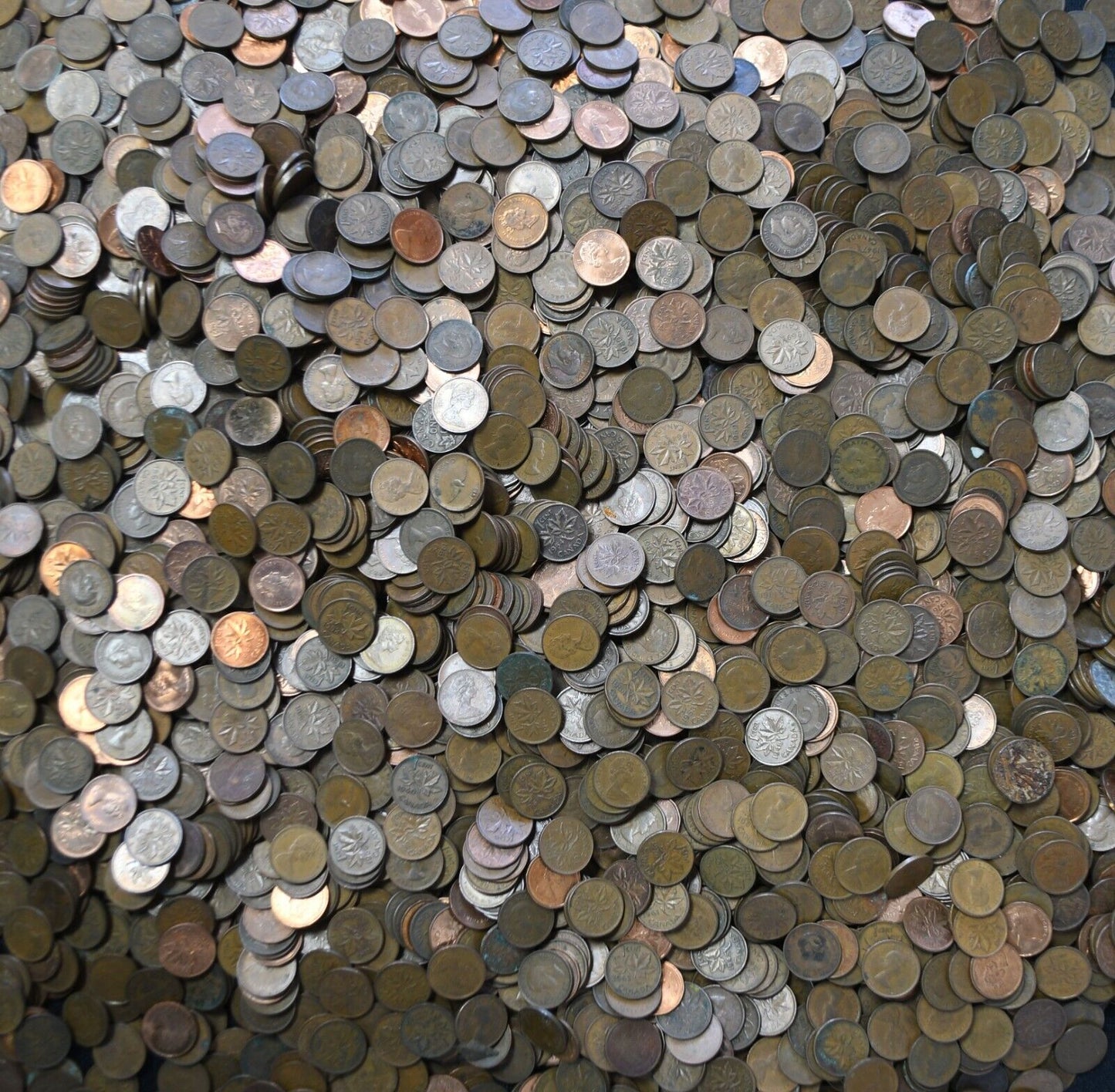 3900pc Canada 1c One Cent Penny Lot $39 Face Value 1920-Present