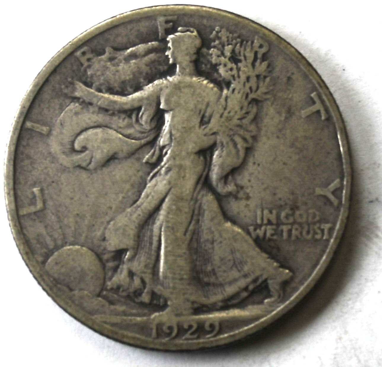 1929 S 50c Walking Liberty Silver Half Dollar Fifty Cents San Francisco