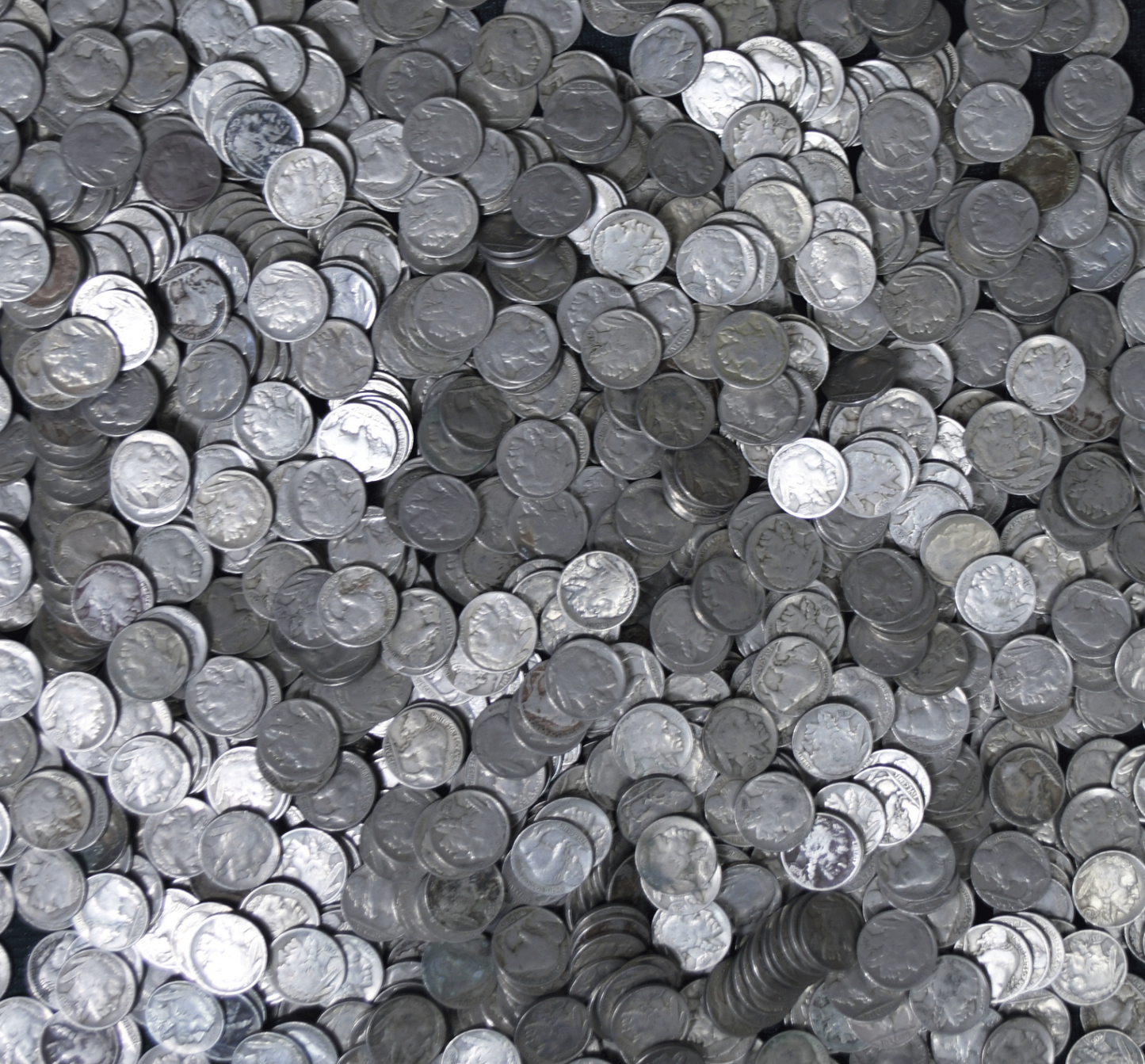 Bag of 1000 Buffalo Head Nickels 5c Five Cents Circulated Common Dated Lot