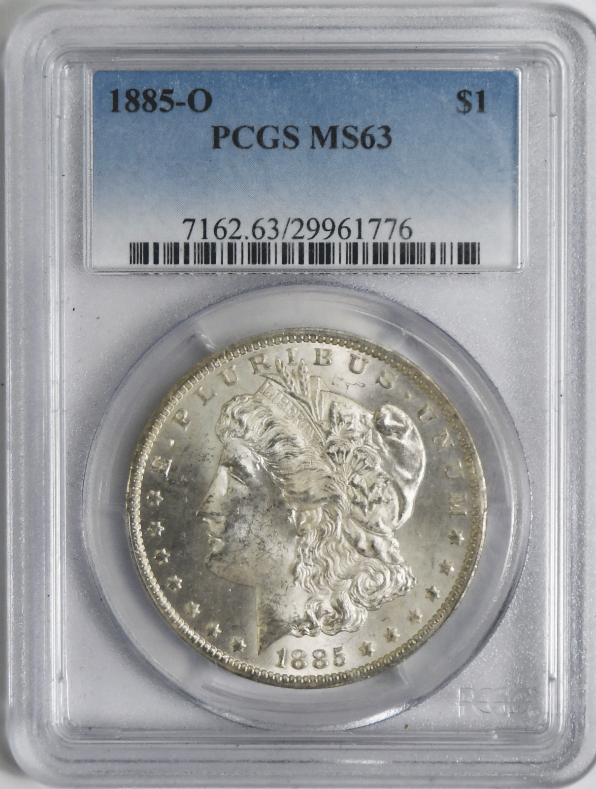 1885 O $1 Morgan Silver One Dollar PCGS MS64 New Orleans Uncirculated