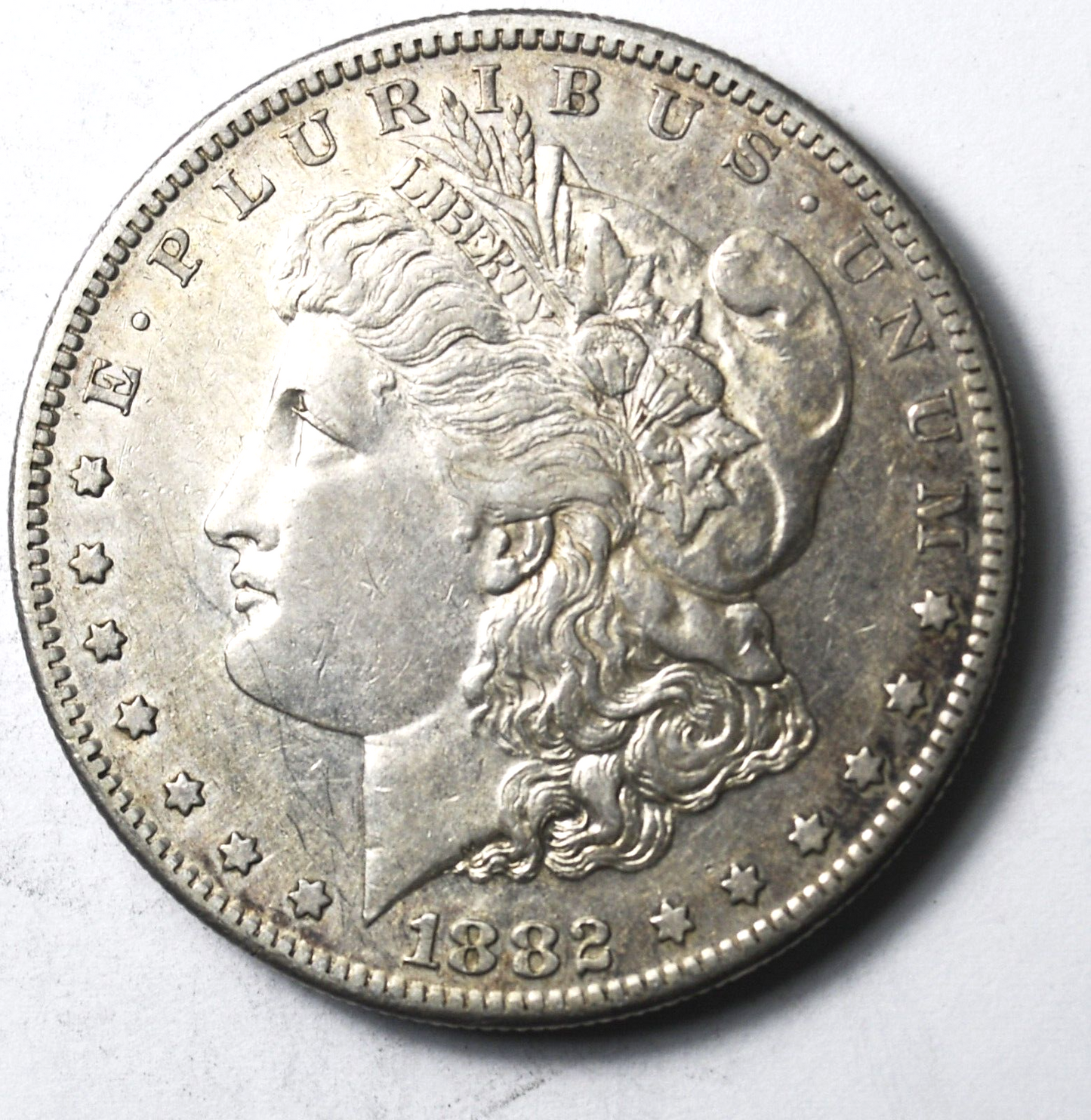 1882 S $1 Morgan Silver One Dollar San Francisco AU