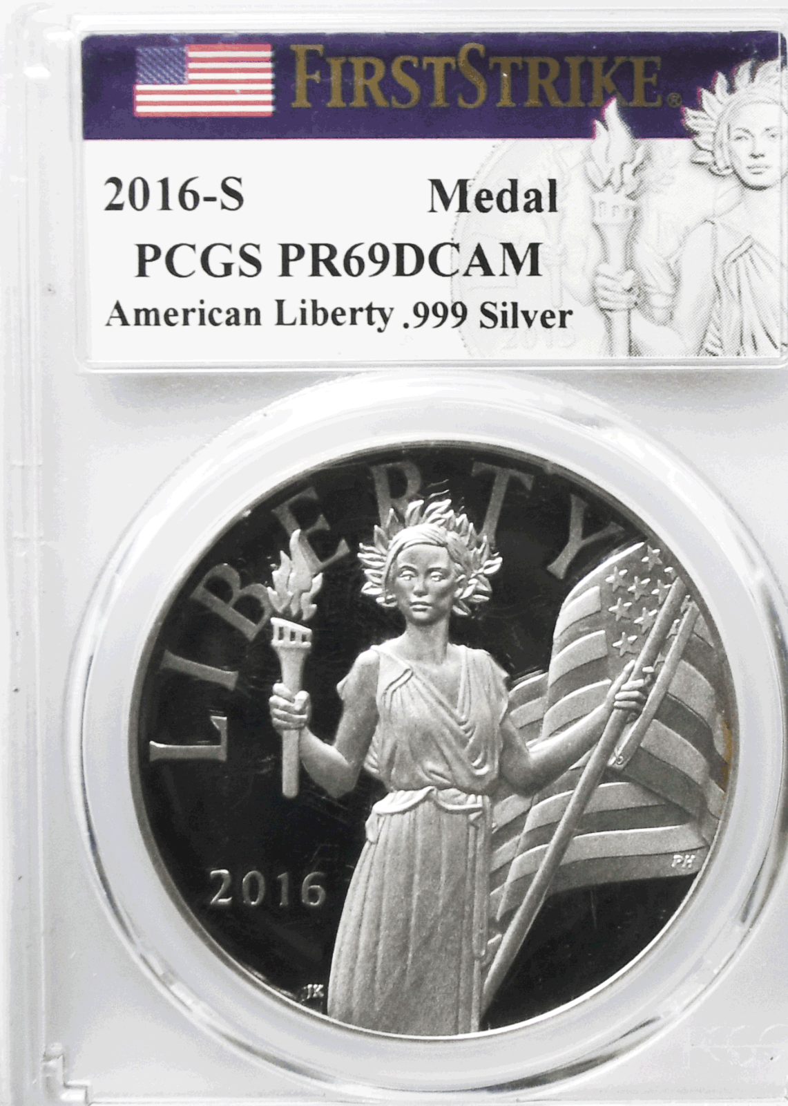 2016 S American Liberty Commemorative Silver Medal PR69 DCAM PCGS FS